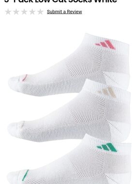 adidas All Day Train 3 Pack Low Cut Athletic Climacool Socks Shoe Size 5-10